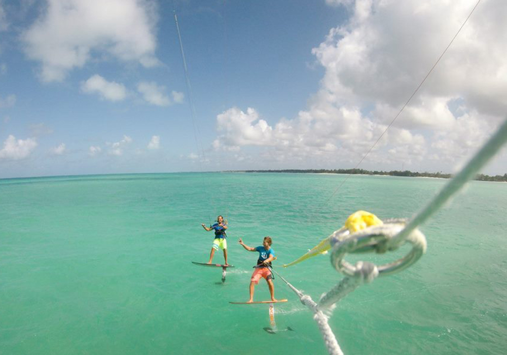 Kitesurfing in Zanzibar